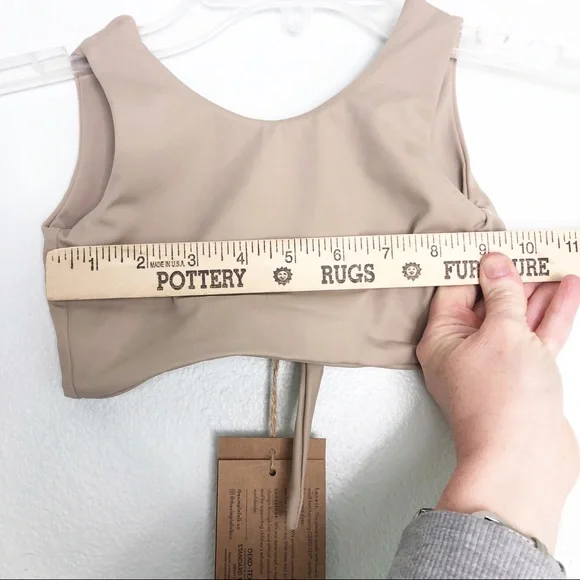 The Simple Folk Bikini Top Dune Neutral Tan Cream - Picture 15 of 16